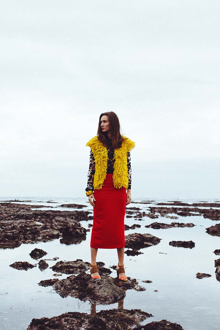 Static-Vintage-Yellow-Vest-Red-Skirt